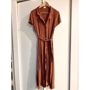 Aritzia — Wilfred — Shirt Dress [Terracotta, Medium]